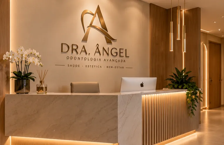 Recepção do consultório da Dra. Ângel